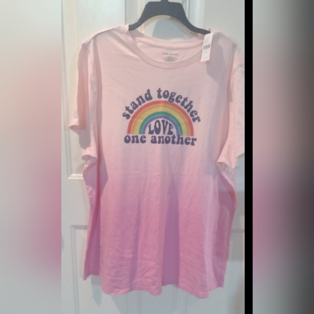 NWT Lane Bryant Pride Graphic Tee 22/24